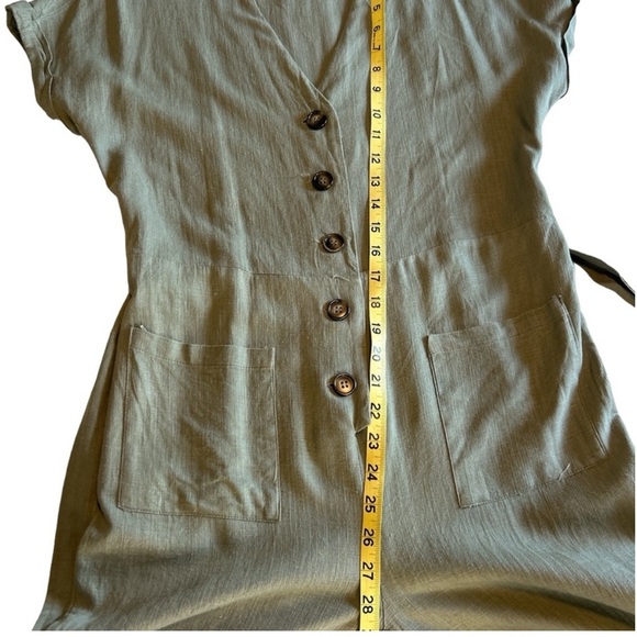 Bishop + Young sage green, short sleeve jump suit size M - Picture 7 of 8